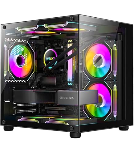 GEEEK A50 PLUS V2.0 MINI-ITX CASE White Chassis Clear