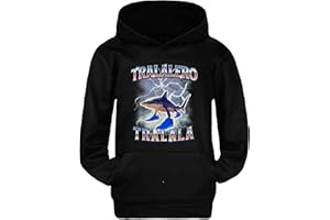 MAGLIERIA CONFORTI Felpa con Cappuccio per Bambini Regalo per Bambino Bambina TRALALERO TRALALA Cappuccino Assassino Meme Maglia Stampa Alta qualità!