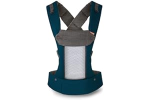 Beco 8 Hybrid Baby Body Carrier - Newborn to Toddler - Backpack & Front Carrier with Adjustable Seat - Ergonomic Holder 7-45 lbs (Teal)