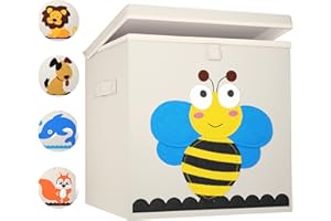 BEARTOP Almacenaje juguetes perfecto para estanterías como Kallax® | estable & apilable | baul juguetes infantil, cajas de almacenaje, caja juguetes, guarda juguetes infantil | mueble juguetes