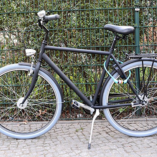 Nean Fahrrad Kabelschloss 10x650mm mit Zahlenkombination Kinderschloss Spiralschloss Zahlenschloss - 7