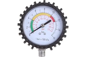 XAGMODSHN Manometro per pneumatici aggiornato Display LCD Manometro ad alta pressione dell'aria Manometro per pneumatici per auto e camion con connettore in ottone