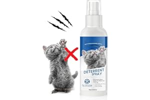 Anogol Cat Repellent Spray, Effective Cat Deterrent Spray with Bitter, Prevent Cats from Scratching Plants & Furniture, Suit for Indoor & Outdoor, White-blue