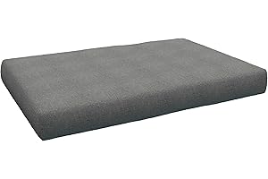 POKAR Palettenkissen Palettenauflagen mit abnehmbarem Bezug Palettenauflage Palettenmöbel Palettensofa, Sitzkissen 120x80, Grau