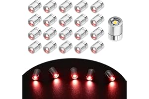 EKKONG Mini LED a Pile Petite Lumiere 20 Pièces Mini Lampe LED Maison de Poupées Lumière Rouge Mini Lampes Jouets Accessoires Maison de Poupee Objet Miniature Bricolage, Modèle 3D Lampes Décoratives