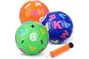 Anzmtosn Petits ballons de football de rechange en caoutchouc PU rebondissant pour les cerceaux de but pour enfants, bébés, garçons, filles, adultes, tout-petits, école, extérieur, aire de jeux
