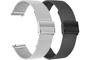 RUENTECH Cinturino in metallo da 22 mm, compatibile con cinturino in acciaio inox per Ruimen H1/D1, per uomini e donne