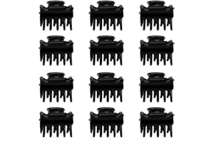 SUNNOW 12 Pcs Small Hair Clips, 1.2 Inch Hair Claw Clips Non-slip Hair Jaw Clips for Women and Girls