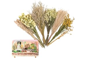 fanelod Ropa de Cama de hámster de Flores, decoración de hábitat de Flores de Animales pequeños, Ropa de Cama Floral de hámster, Juego de Aerosoles de decoración de hábitat para hámsteres