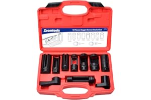 Zoomtools Chiavi Sonda Lambda, 22 mm 27 mm 29 mm Bicchiere Sonda Lambda, chiave a tazza per sonde lambda (10 pezzi)