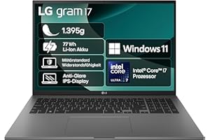 ‎LG LG gram 17 Zoll Laptop Leichter Intel Lunar Lake-Laptop Windows 11 Home, gram AI, Copilot + PC, gram Link, blendfreies WQXGA 16:10 IPS-Display, 17Z90TL-G.AU8BG - Schwarz
