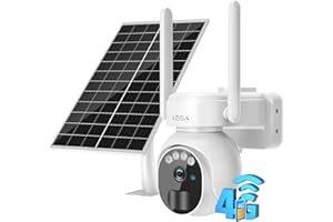 Xega 4G LTE Security Camera No WiFi With SIM Card 2K Super HD Solar Powered Wireless Outdoor 4G Security Camera PIR Motion Sensor Night Vision 2 Way Talk