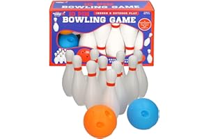 A2Z 4 Kids Bowling Play Set Toddler 2 Ball With 10 Pin Bowling Game Set Kids Skittles Game Outdoor Kids interactive Bowling Toy Set Childrens Fun Miniature Bowling Pins Indoor Outdoor Educational Game