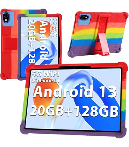 Custodia In Pelle PU Per Tablet DOOGEE T10E 10.1 Pollice 2023, Cover Con Supporto, Funzione Standby/Sveglia, Antiurto E Antigraffio (Nera)