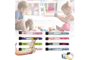 BAOSROY Notfall-Armband für Kinder,Notfallarmband Set für Kinder,SOS Armband Kinder,ID Armband,Namensarmband Kinder,Sicherheitsarmband,ID Armband Kinder,für Jungen Mädchen Kleinkind Baby,8PCS