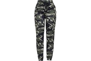 Barfly Fashion New Ladies Cargo Combat Stretch Casual Trousers Womens Slim Fit Sport Jogger