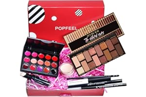 Holzsammlung Kit de Maquillaje, Set Maquillaje Mujer Profesional, Quit de Maquillaje Completo, Pack Maquillaje Mujer Regalo, Juego de Maquillaje Incluye Brochas de Maquillaje, Sombra De Ojos