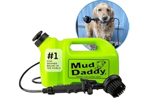 Mud Daddy – Portable Pet Washer, Multipurpose Washing Device, Muddy Walks, Pet Cleaning, Grooming Perfect for Dogs, Horses, Bikes, Shoes, Camping and More – 5 Litre – Green