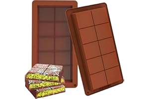 BETA NOBLE Schokoladenform Silikon Tief,Dubai Schokolade Form-2 Stück Silikonform,Schokoladentafel Tiefe Schokoladenform,Extra Tief Schokolade Form für für Schokolade Praline Süßigkeiten