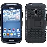 kwmobile Hybrid case with stand for Samsung Galaxy S3 Mini in black