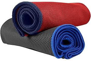 NirvanaShape Microfibra Asciugamano Rinfrescante Sportivo - Asciugamani per Palestra - Asciugamani Rinfrescanti Ideale per Sport, Corsa, Yoga, Golf, Escursioni - Gadget Estivi Telo Rinfrescante