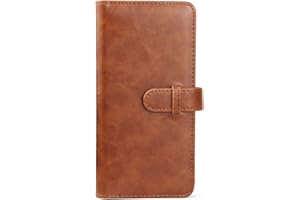 MUZIRI KINOKOO Mini album fotografico in pelle PU portafoglio album dessert tempo album compatibile per Fuji Instax SQUARE SQ1 SQ20 SQ10 SQ6 fotocamera Share SP-3 supporto 80 tasche (marrone)