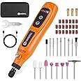 HARDELL Mini Cordless Rotary Tool 4V, 5-Speed Rotary Tool Kit with 43 Accessories, Type-C Charging Power Rotary Tool for Engraving, Sanding, Polishing, Drilling, Grinding, Small DIY Crafts