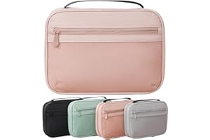 Tcdwla Organizer Cavi,Portacavi Viaggio,Tech Pouch,Viaggio Accessori Utili,Borsa Cosmetica da Multifunzionale, Borsa Per Cancelleria, Per Cavi Dati, Carte D'Imbarco, Articoli di Cancelleria (Rosa)