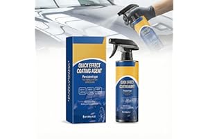Qublex Quick Effect Car Coating Spray – Ceramic Coating & Polish Agent for Deep Shine, Car Paint Protection, High Gloss Car Spray Wax, Scratch Repair & Water-Repellent Finish (120ml)