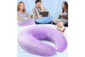 HYDOMI Oreiller de lecture pour lit adulte et enfant : coussin de bureau pour s'asseoir dans le lit/canapé/sol – Oreiller compact de soutien des bras pour lire/jeux/travail/crocheter améliore la posture
