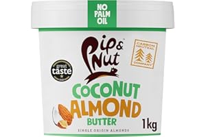 Pip & Nut - Coconut Almond Butter (1kg) | Natural Nut Butter, No Palm Oil, No Added Sugar, Hi-Oleic Almonds, High in Unsaturated Fats, Gluten Free, Vegan, Dairy Free