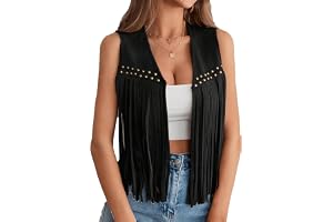 Edhomenn Dam tofs väst frans cowgirl väst damer fuskmocka denimjacka boho västerländsk hippie kläder cowboy väst Y2k Gilet ca