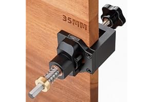 JOLIJOUR Dima di foratura cerniera 35mm Cerniera Jig Perforatrice maschera cerniera armadio porta perforatore guida trapano localizzatore maschera per foro cerniera in legno la lavorazione del legno fai da te