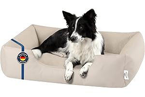 BedDog ZARA Cuccia per cani L - Cuscino - Divano - Copertina Rimovibile e Lavabile, Cani Medio-Piccola