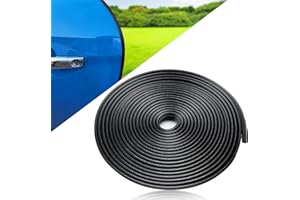SEGNAYEN Car Door Edge Protector Guards - Black U Shape Trim Rubber Seal Strip for Most Car Protection, 10M