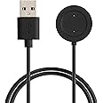 kwmobile USB Cable Charger Compatible with Xiaomi Mi Watch Color Sport / S1 Active Cable - Charging Cord for Smart Watch - Black