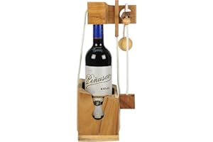 Namesakes® Casse tête Bouteille – Puzzle en Bois Adulte - Jeux de réflexion - Emballage Cadeau Original pour Bouteille de vin - Idee Cadeau Homme et Femme - Logique combinatoire