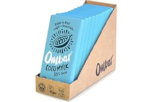 Vegan Chocolate - Ombar Coco Mylk (35g x 10 Bars) Organic Fair Trade, Dairy and Gluten Free Chocolate