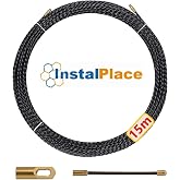 InstalPlace Triple T Polyester Cable Guide, Interchangeable, 4 mm, 15 m | Braided with minimal memory effect; rigid straight