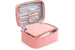 IGOLUMON Duża kosmetyczka, wodoszczelna, do podróży, dla kobiet, Rosa