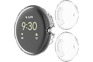 GIOPUEY Pasek do zegarka Google Pixel Watch, miękki silikonowy pasek do zegarka + ochraniacz ekranu TPU, zamiennik paska [odporny na zużycie] [oddychający] do zegarka Google Pixel Watch