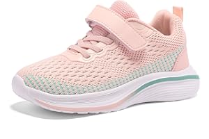 Qciplr Turnschuhe Mädchen Sportschuhe Mädchen Turnschuhe Jungen Laufschuhe Mesh Atmungsaktiv Hallenschuhe Kinder Tennisschuhe Leicht Outdoor Fitness Sneaker