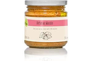 ‎OLINI Olini Mandelbutter 200 ml Einfache Zutaten Lecker zum Frühstück zum Backen Natürliche Quelle pflanzlicher Proteine