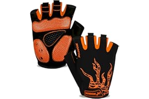 MOREOK Cycling Gloves Bike Gloves for Men/Women-[5MM Gel Pad] Biking Gloves Half Finger Bicycle Gloves Exercise Workout Gloves for Cycling/Weight Lifting/Gym/Motorcycle/Rowing