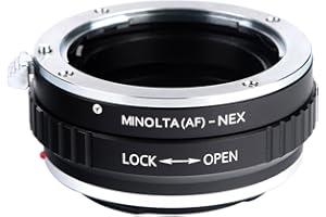 K&F CONCEPT Lens Mount Adapter Compatible for Sony Alpha Minolta AF A-Type Lens to NEX E-Mount Mirrorless Camera
