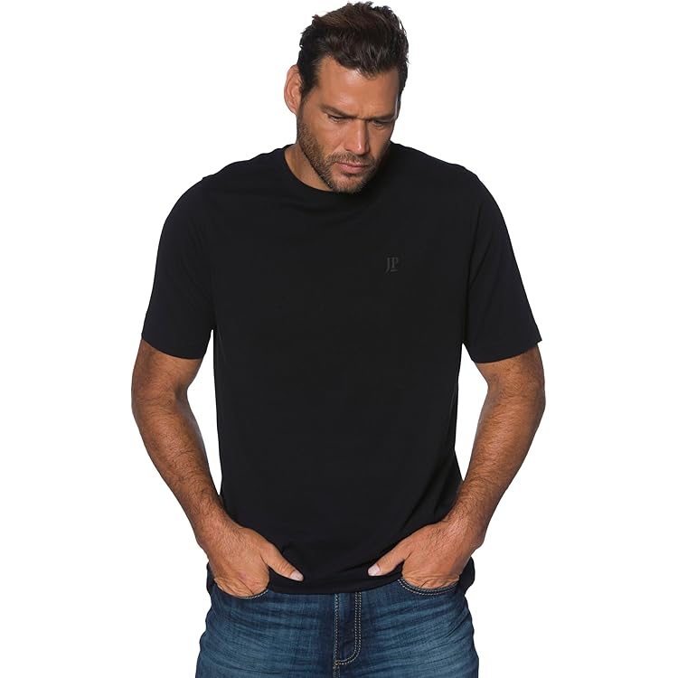 JP 1880 Menswear Big & Tall Plus Size L-8XL 2 Pack Of Essential V-Neck Tees 711318, White, 5XL : Buy Online At Best Price In KSA - Souq Is Now - View #5