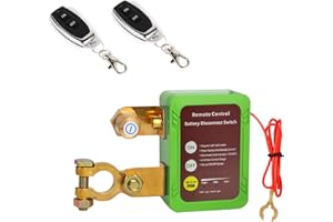 EVIEUN Stacca Batteria per Auto 12v 240A,Verde Interruttore Staccabatteria Automatico Con Telecomando,Sezionatore Auto Remoto Senza Fili per ATV,Barca,Auto,RV,Camion