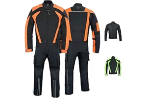 ‎BULLDT BULLDT Herren Motorradkombi Motorradanzug mit CE-Protektoren - Winddicht leicht 2-teiler kurze Motorradjacke & Cargo Motorradhosen Set - aus 4 Schichten Abnehmbar Thermofutter - insgesamt 9 Taschen