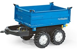 Rolly Toys - 12 110 6 - Remorque - Rollymega Trailer - Double Essieux, Bleu