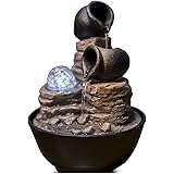Zen'Light Verso Fontana da Interno, Resina, Bronzo, 17x17x22 cm